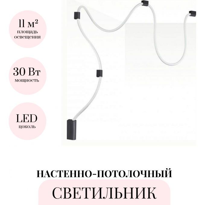 Настенно-потолочный светильник ODEON LIGHT CORDA 4391/30CL Настенно-потолочный светильник ODEON LIGHT CORDA 4391/30CL