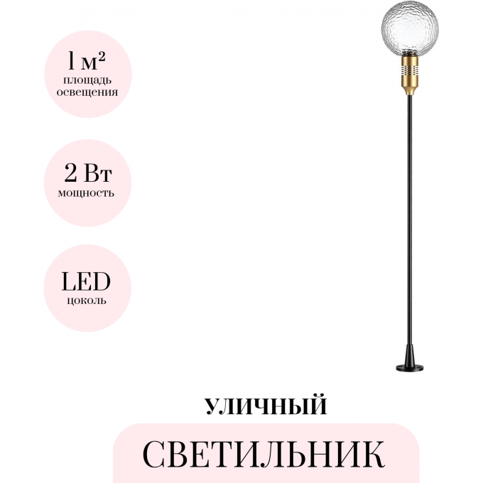 Уличный светильник ODEON LIGHT NATURE DANDE 7121/2GL Уличный светильник ODEON LIGHT NATURE DANDE 7121/2GL