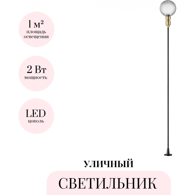 Уличный светильник ODEON LIGHT NATURE DANDE 7121/2GLA Уличный светильник ODEON LIGHT NATURE DANDE 7121/2GLA