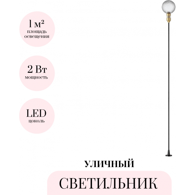 Уличный светильник ODEON LIGHT NATURE DANDE 7121/2GLB Уличный светильник ODEON LIGHT NATURE DANDE 7121/2GLB